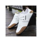 Men's Casual Leather Shoes - White&Brown