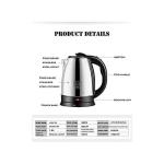 Pixel Fast Boiling Percolator, 2 Litres - Silver,Black (1 YR WRTY)