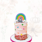 Rainbow Dream Birthday Cake – Vanilla & Strawberry