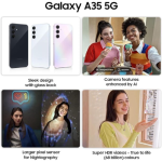 Samsung Galaxy A35 5G 6GB RAM 128GB ROM 5000MAH BATTERY